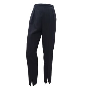 VINTAGE Courreges Paris Trousers, Black Worster Wool, France A, US Womens 4